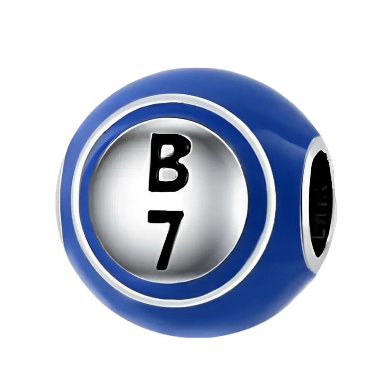 B 7 Bingo Ball Charm