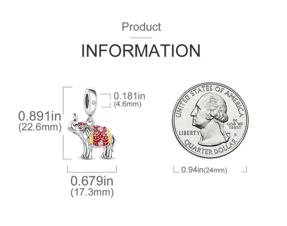 Thumbnail: Elephant Dangle Charm