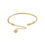 Thumbnail: Linx Yellow Gold Snake Chain Bracelet with a Heart Extender 