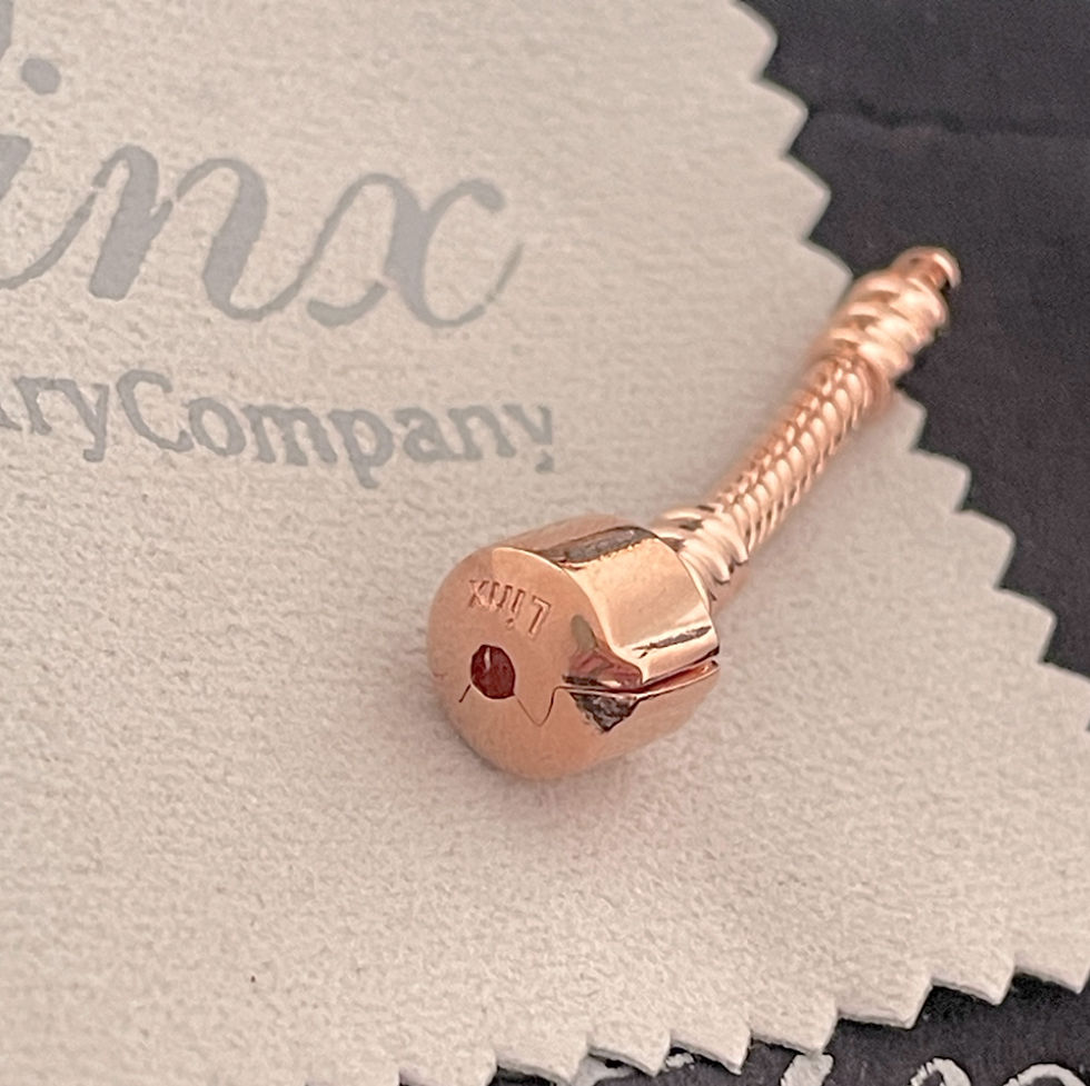 Thumbnail: Rose Gold Bracelet Extender for Charm Bracelet 