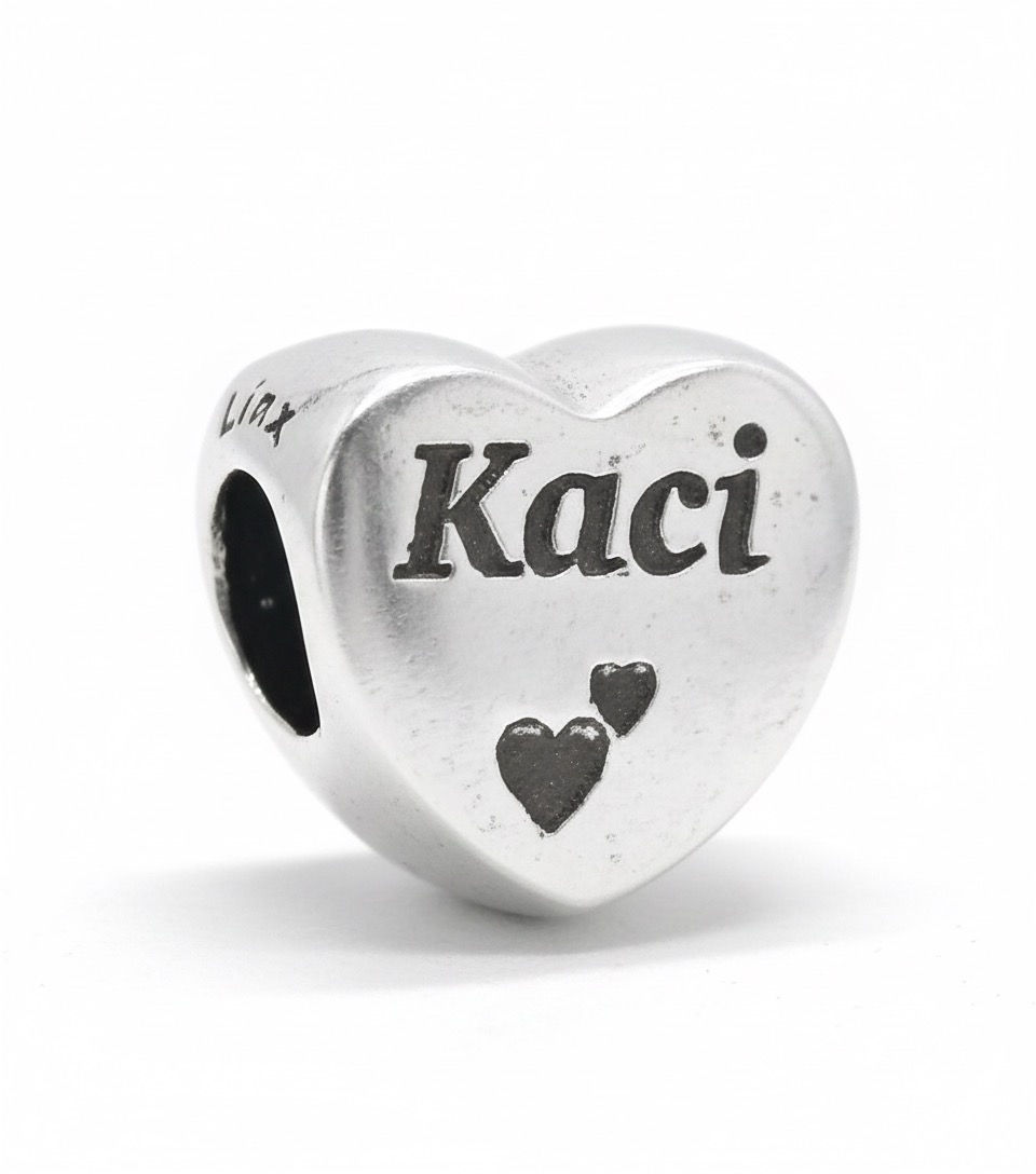 Thumbnail: Personalized Name Heart Charm