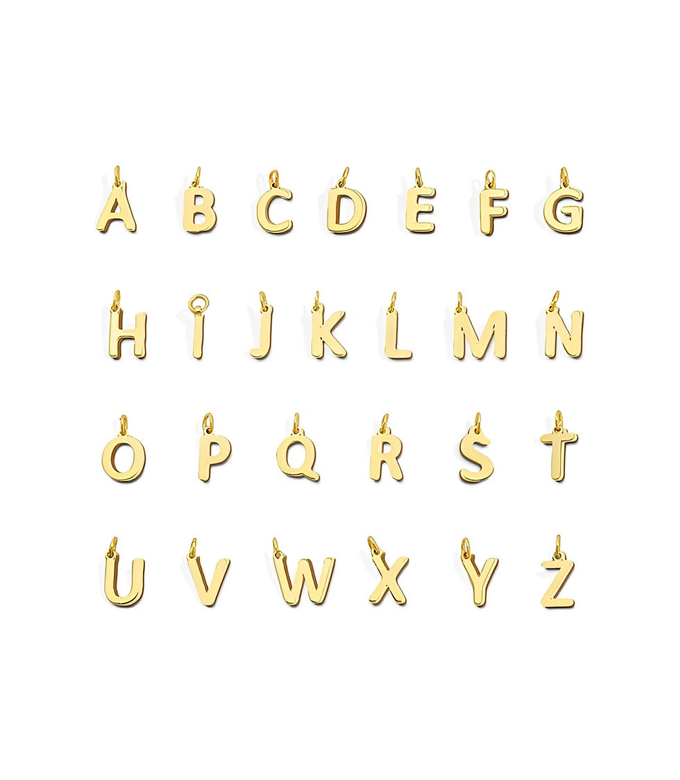 Thumbnail: Linx 20” Yellow Gold Snake Chain Necklace with Initial and Zircon Charms