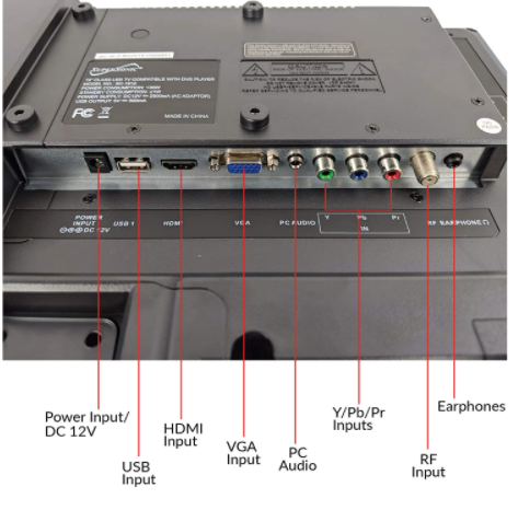 섬네일: SuperSonic SC-2412 LED Widescreen HDTV & Monitor 24", Built-in DVD Player with H