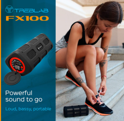 섬네일: TREBLAB FX100 - Extreme Bluetooth Speaker - Loud, Rugged for Outdoors,