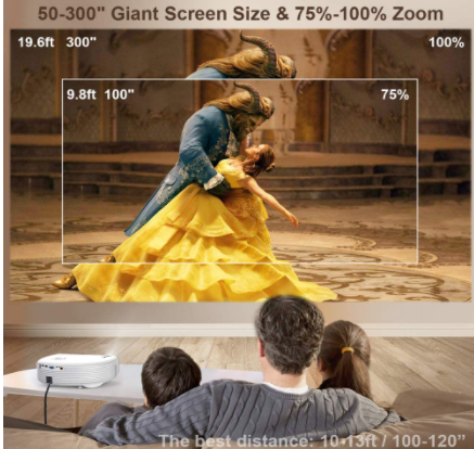 섬네일: ✔ BUILT-IN BLUETOOTH CHIP & CONNECT BLUETOOTH SPEAKER DIRECTLY: The S4 projector