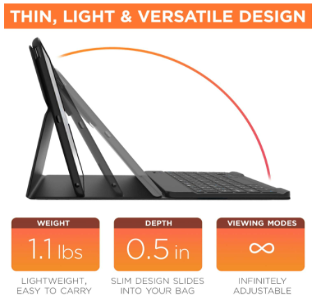 섬네일: iPad 8th Generation Case with Keyboard & Pencil Holder, iPad 10.2 2020 & Air 3 1