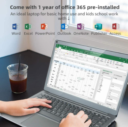 섬네일: Windows 10 Laptop, Traditional Laptop Computers 13.3'' Mini Laptop Intel N3350 4