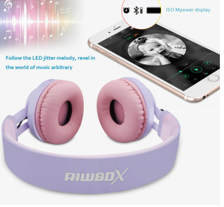 섬네일: Bluetooth Headphones Light Up, Foldable Stero Wireless Headset