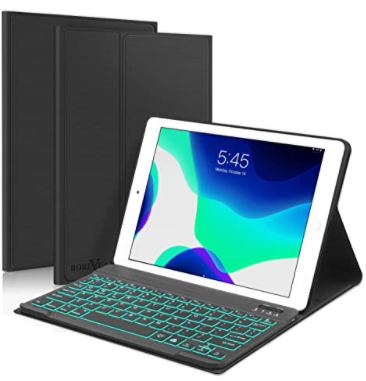 섬네일: New iPad 10.2 8th 7th Generation 2019 Keyboard Case, Boriyuan 7 Colors