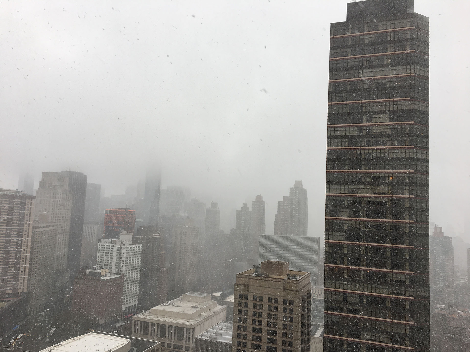 Nor'easter hitting NYC