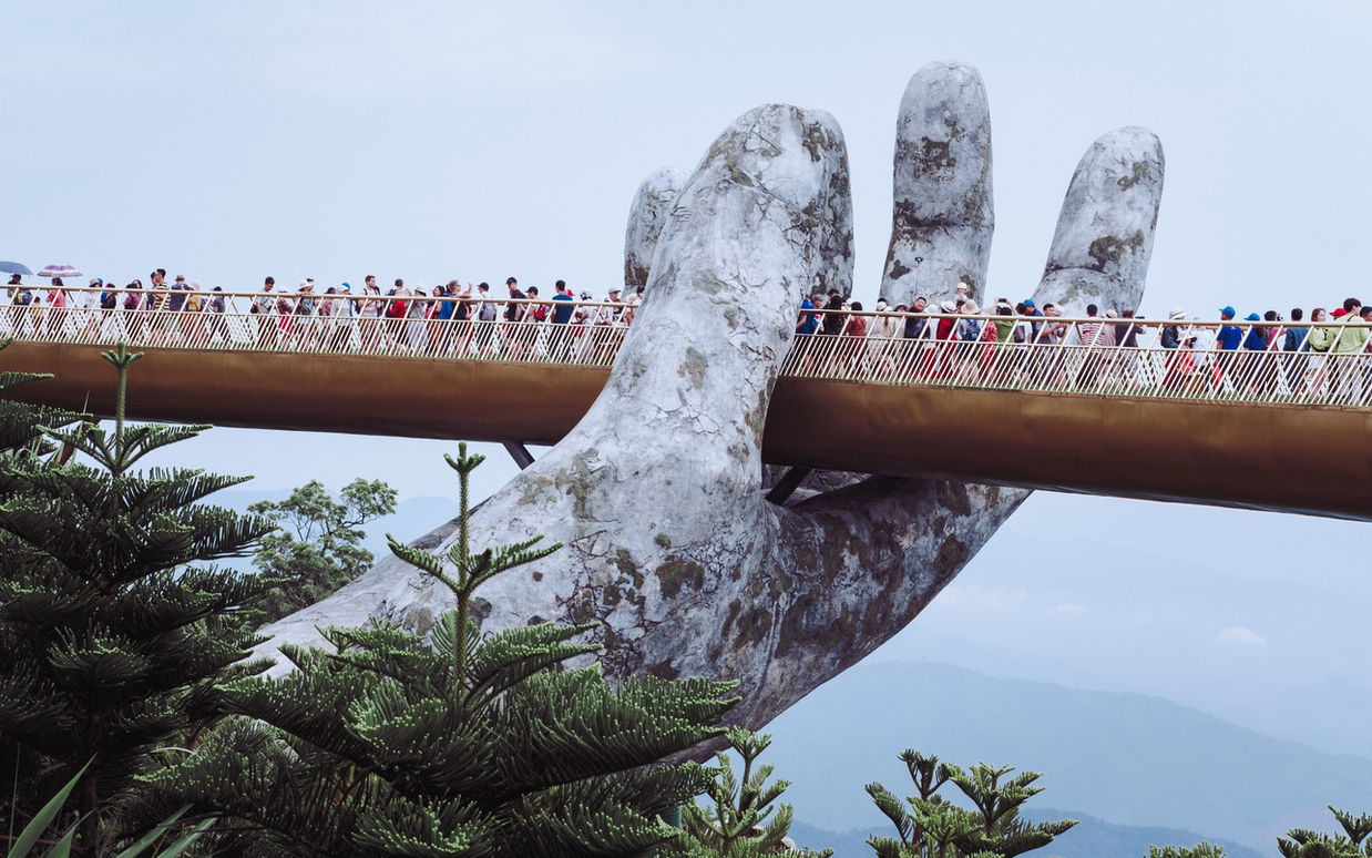 Golden Bridge in Da Nang, Vietnam