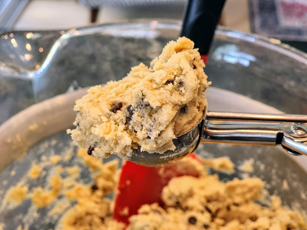 Scoop of cookie dough