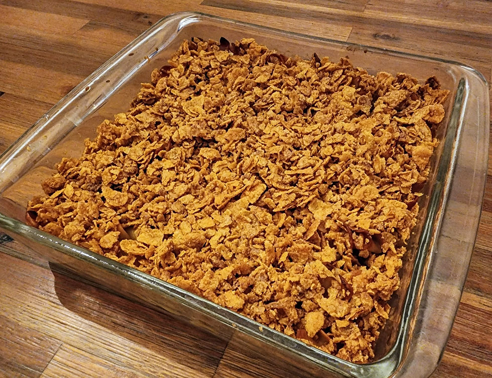 Fresh from the oven Kugel