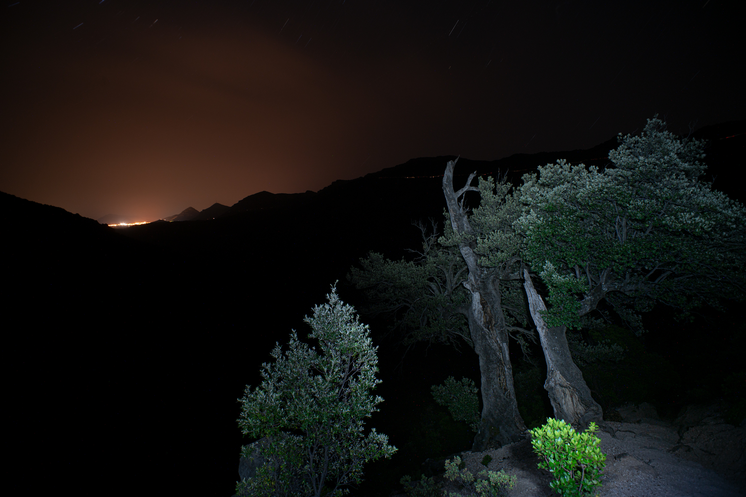 Sardegna - Sentiero per la gola di Gorropu - fotografia notturna