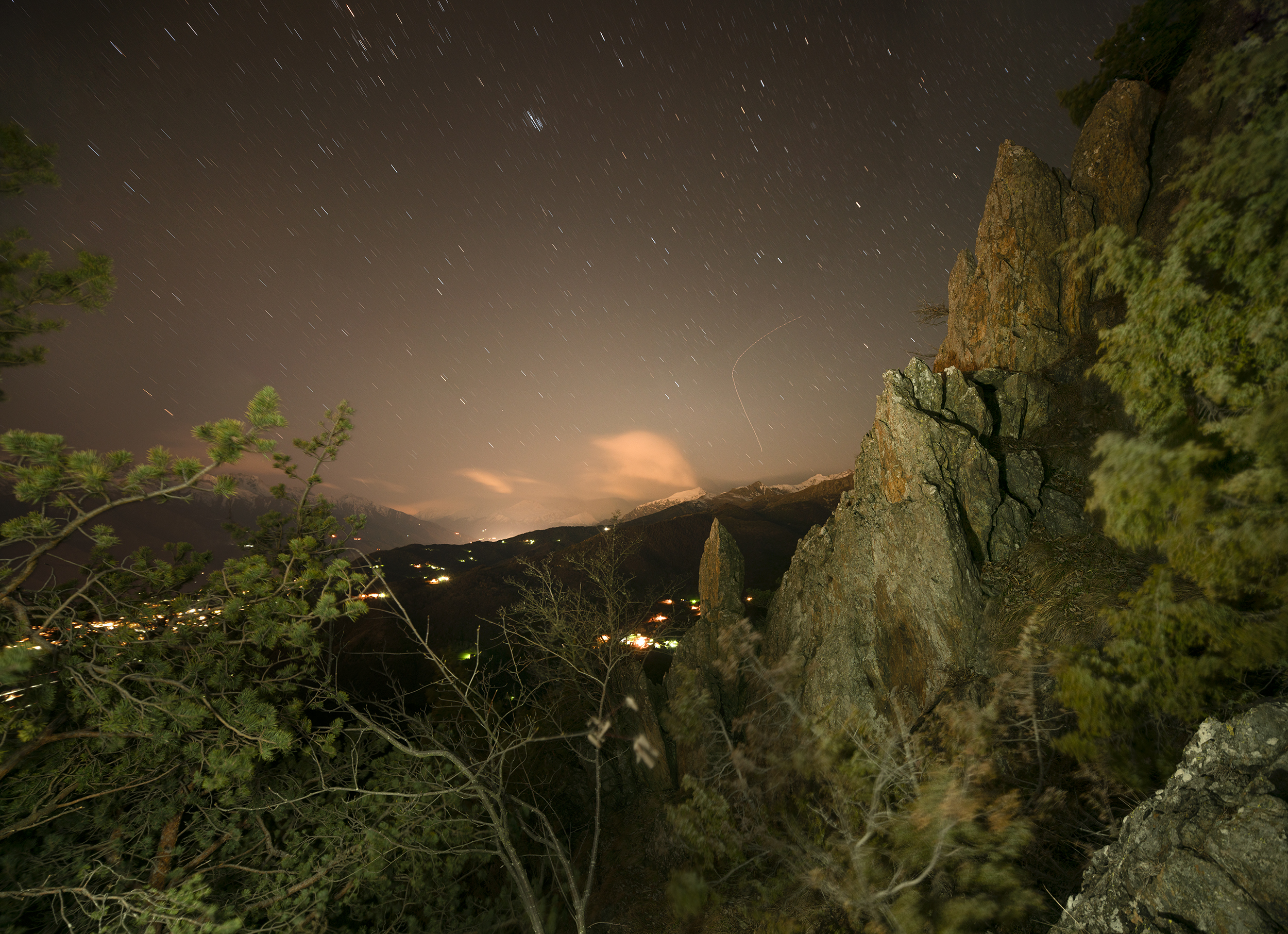 Rocca Sella -Val di Susa-Piemonte - Italy -Fotografia Notturna