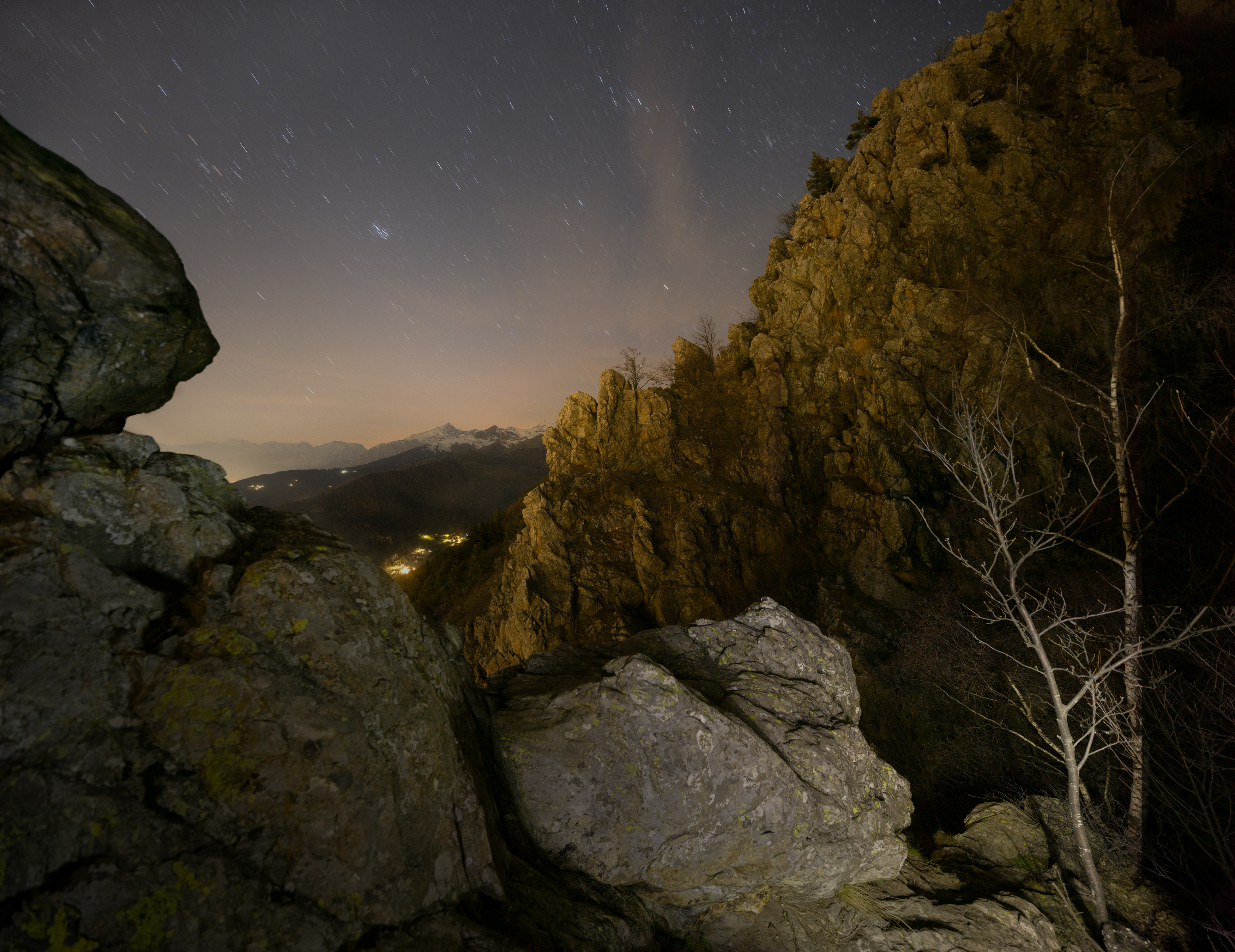 Rocca Sella -Val di Susa-Piemonte - Italy -Fotografia Notturna