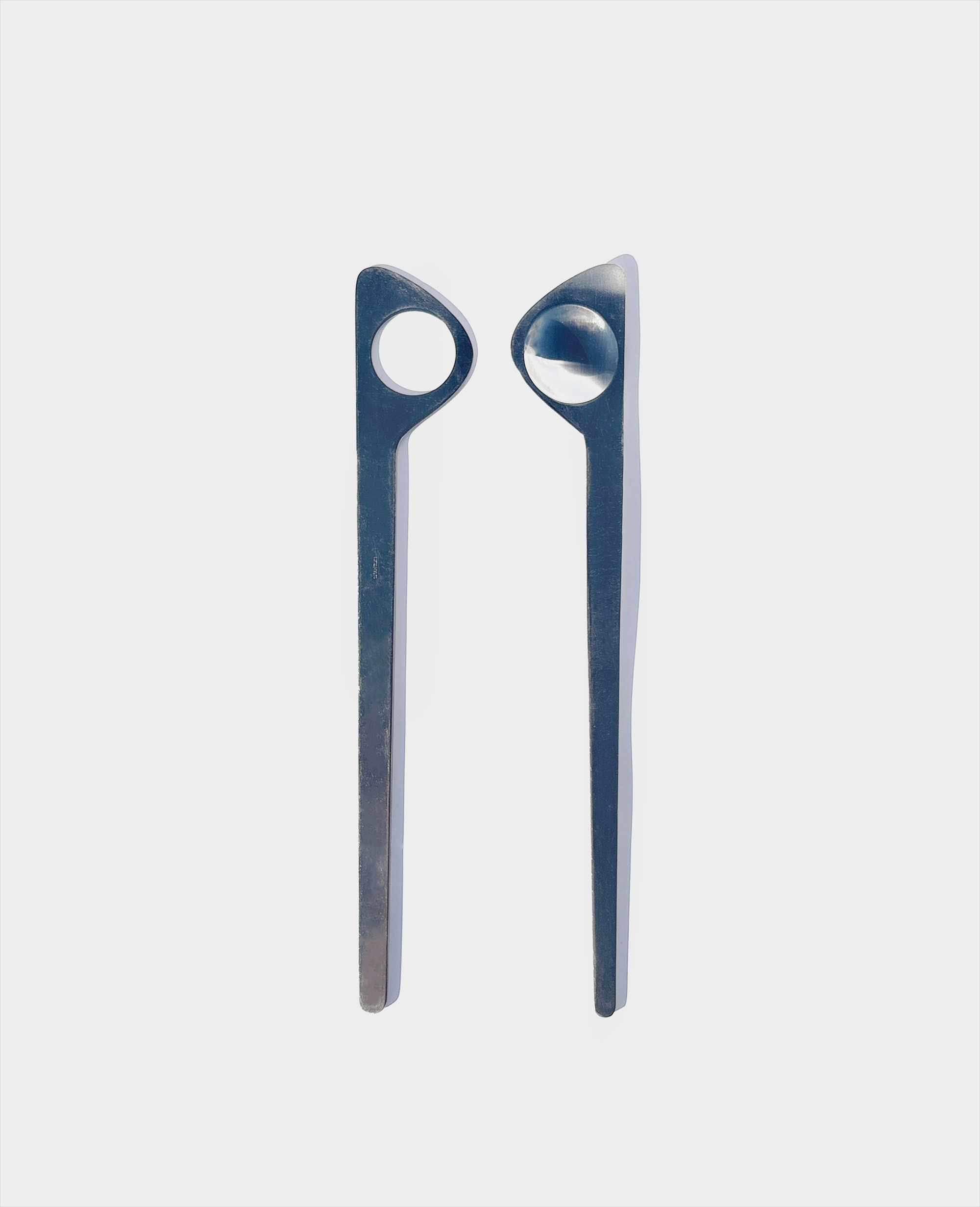 Stelton Cylinda Line Salad Servers, Arne Jacobsen, Denmark, 1960s