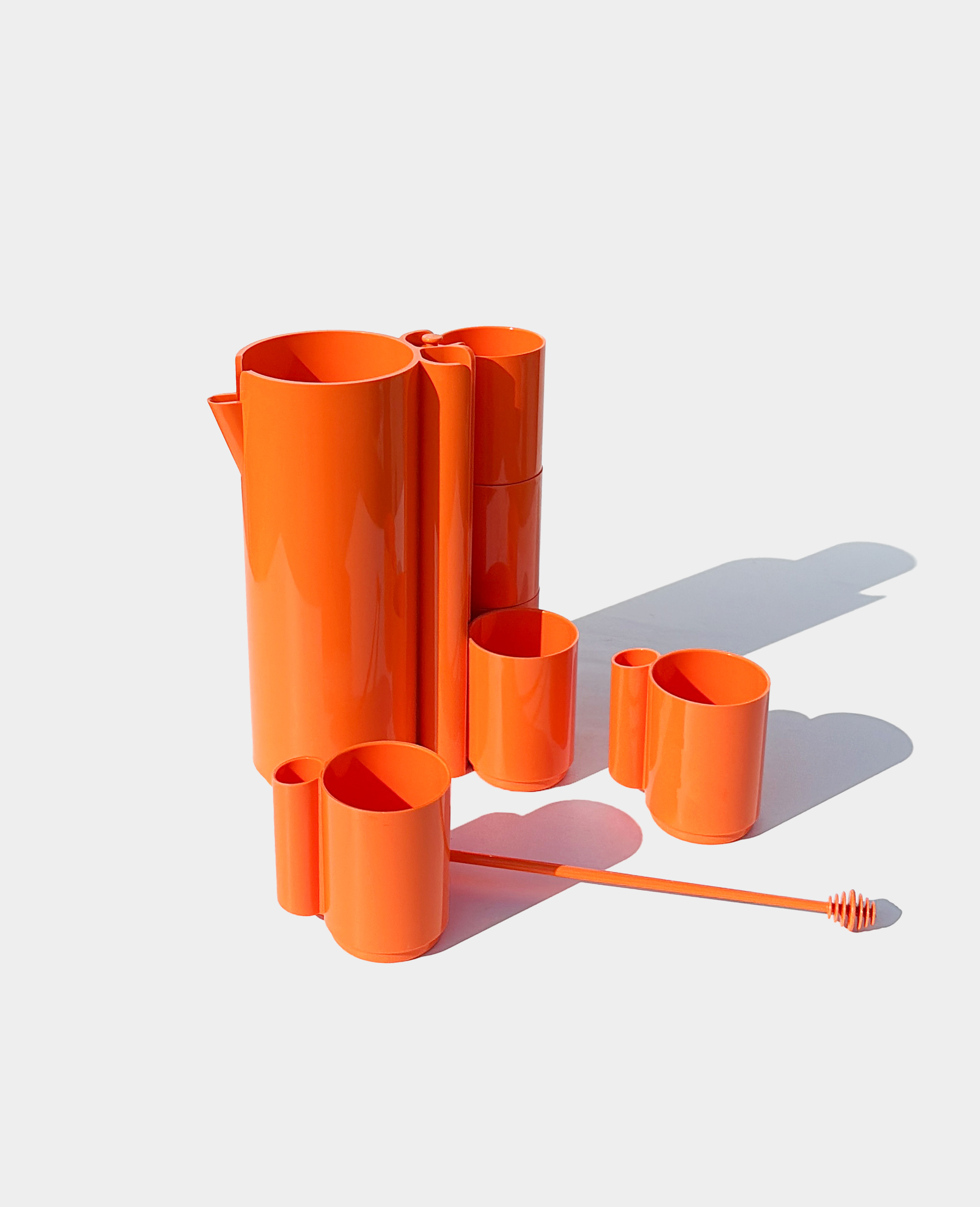 Orangeade Drinking Set by Jean-Pierre Vitrac, France, 1970s