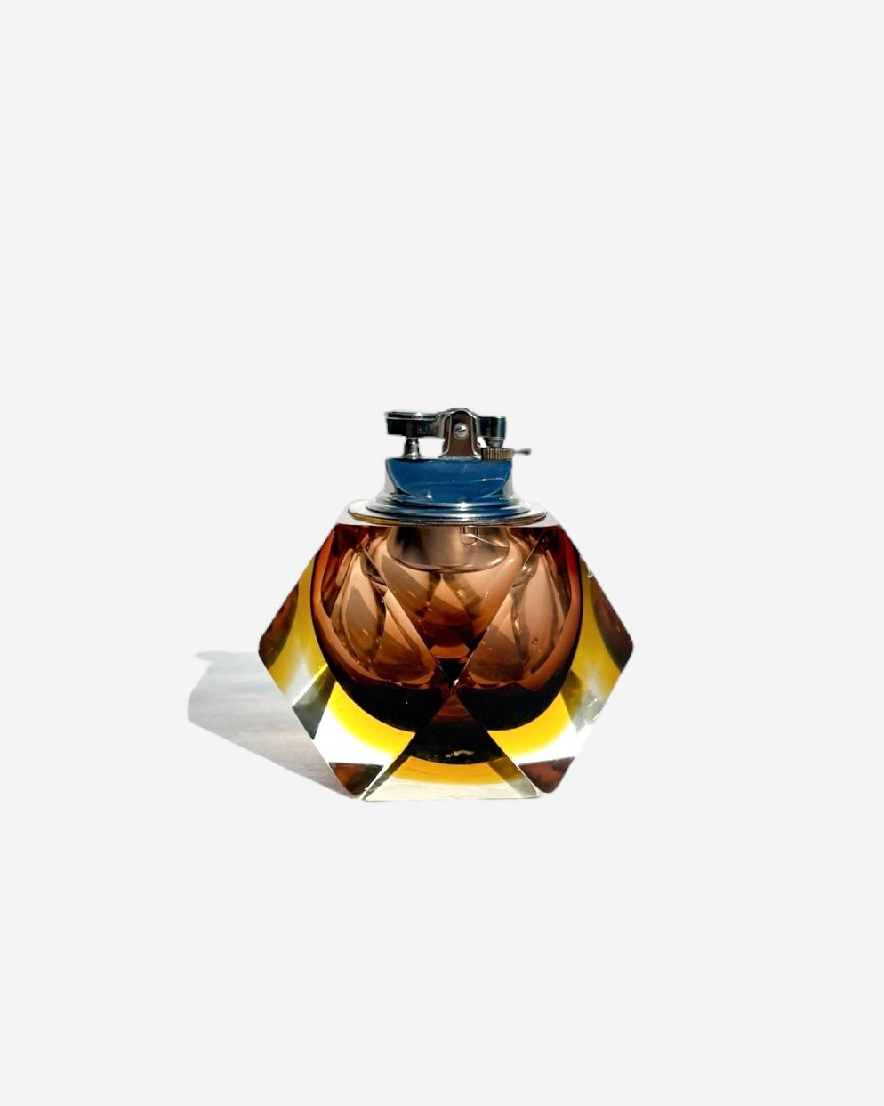 Sommerso Murano Glass Table Lighter by Flavio Poli, Italy, 1960s