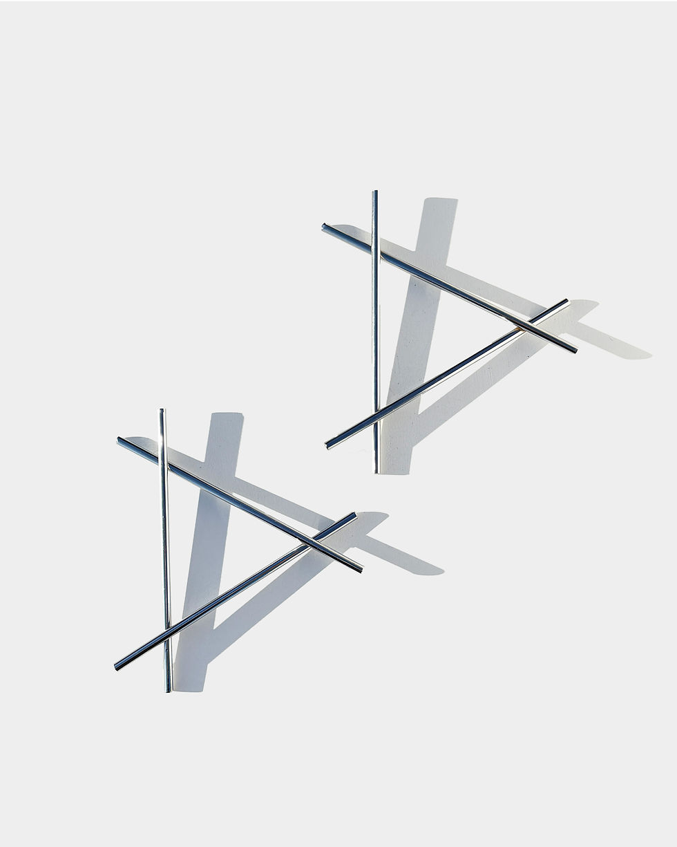 Thumbnail: 1990's Postmodern Metal Trivet by Tommy Larson