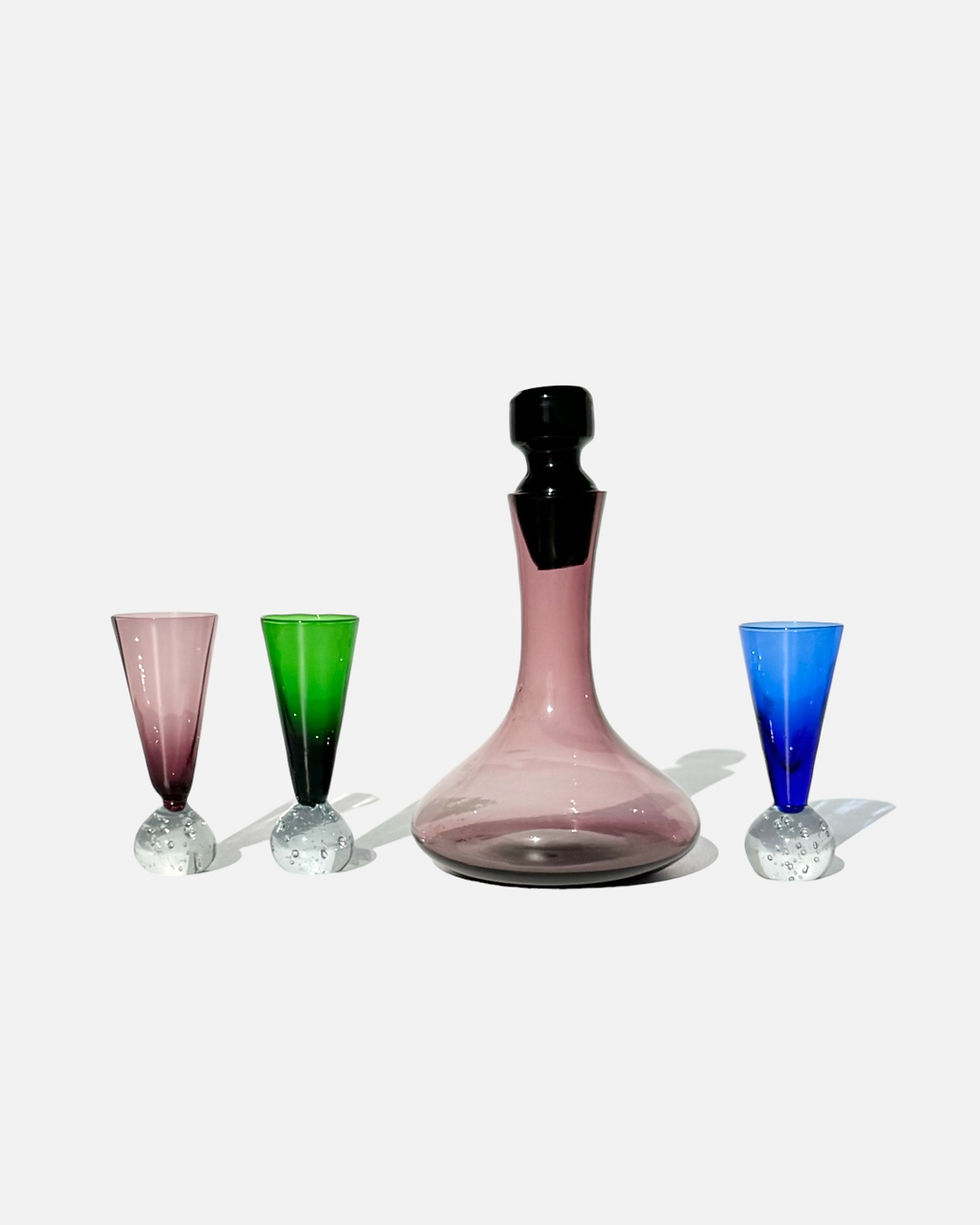 Thumbnail: Multi - Color Glass Decanter Set