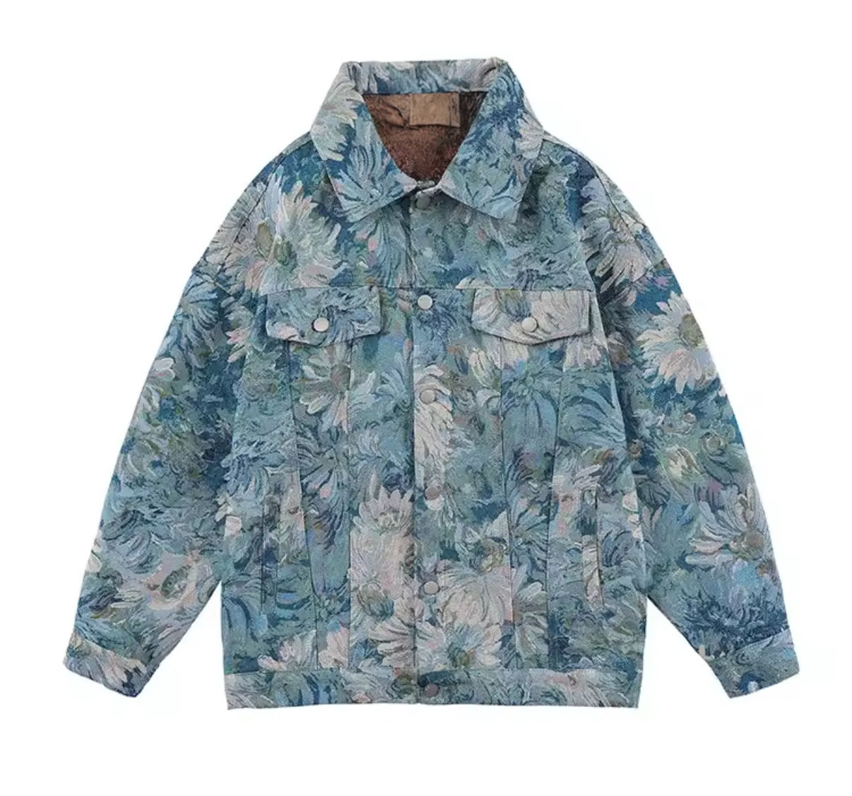 "Oil Painting " Jacquard Blue Shaket