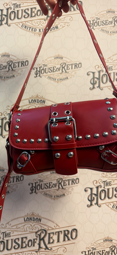 Vintage Style Shoulder Bag with Studs | The House of Retro