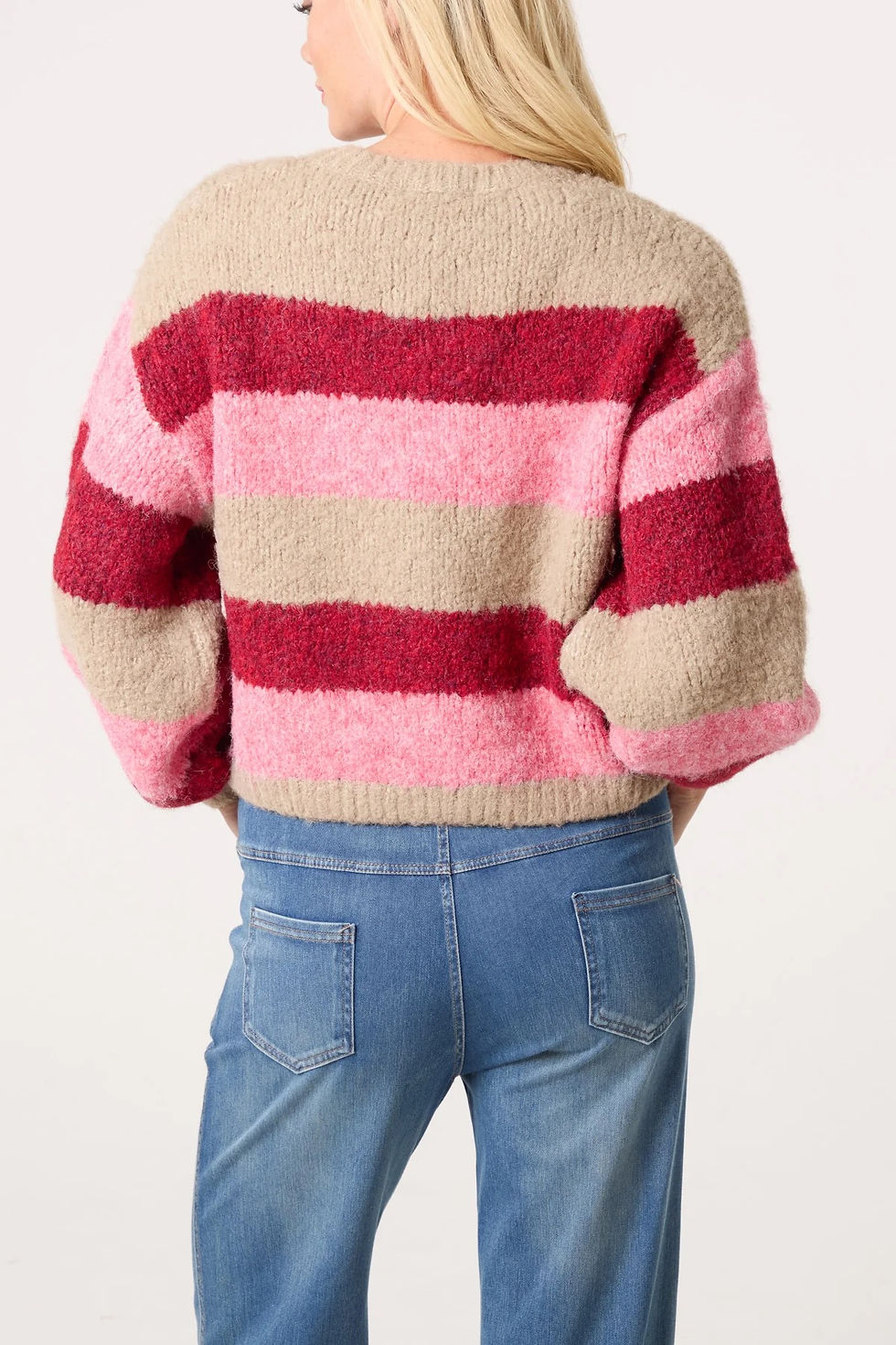 Thumbnail: Strawberry Mocha Stripey Jumper