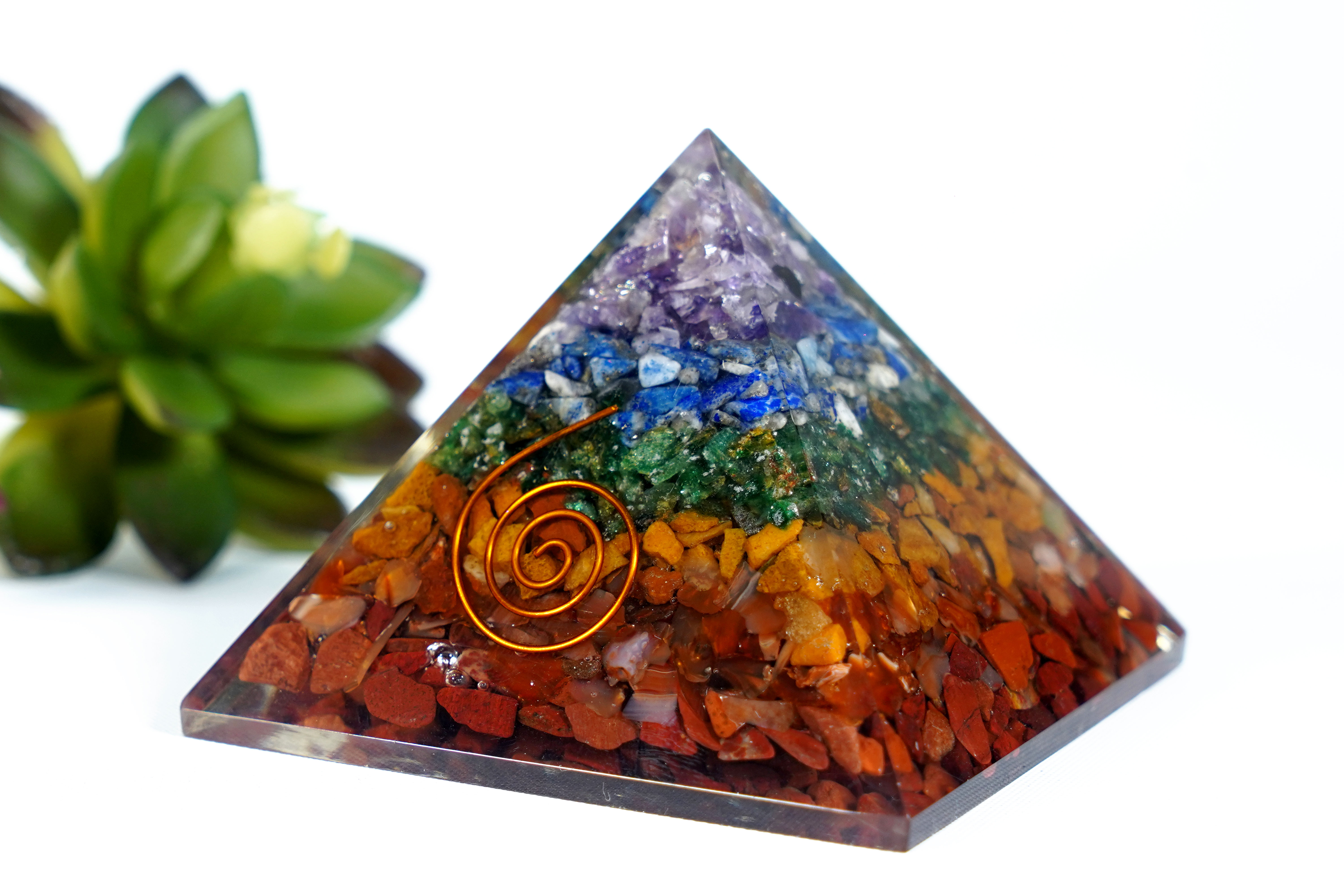 7 Chakra Orgone Pyramid Harmonize & Balance Your Energy