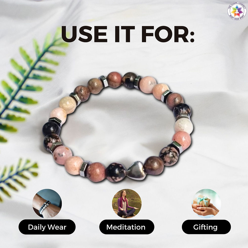 Thumbnail: Love Reset Healing Bracelet with Rhodonite & Pink Opal | Self Love, Let Go