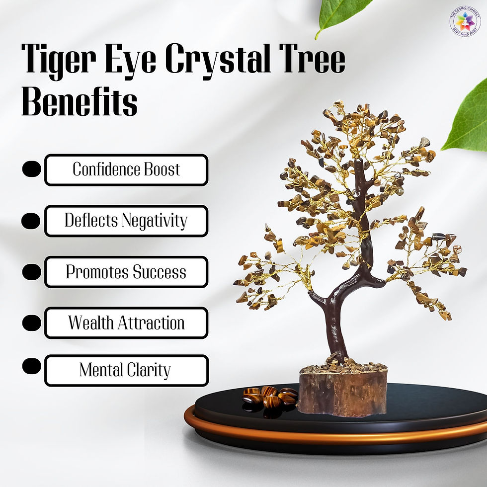 Thumbnail: Tiger Eye Crystal Tree for Enhances Confidence, Focus & Grounding