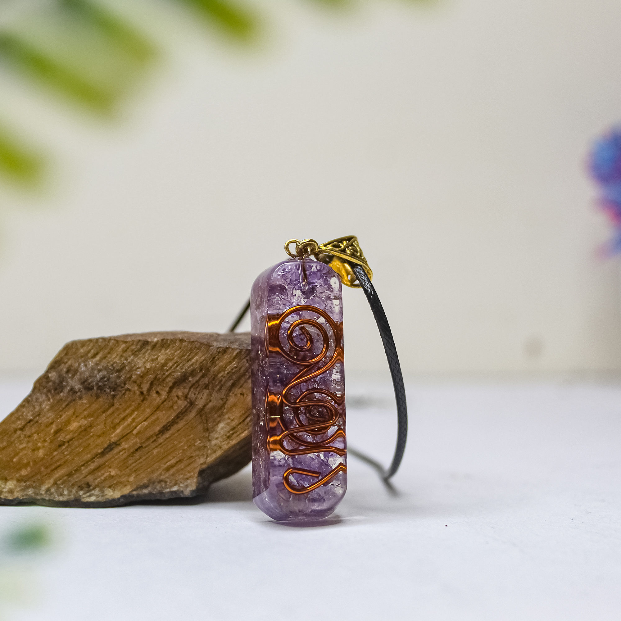 Amethyst Orgone Pendant for Inner Peace & Spiritual Growth