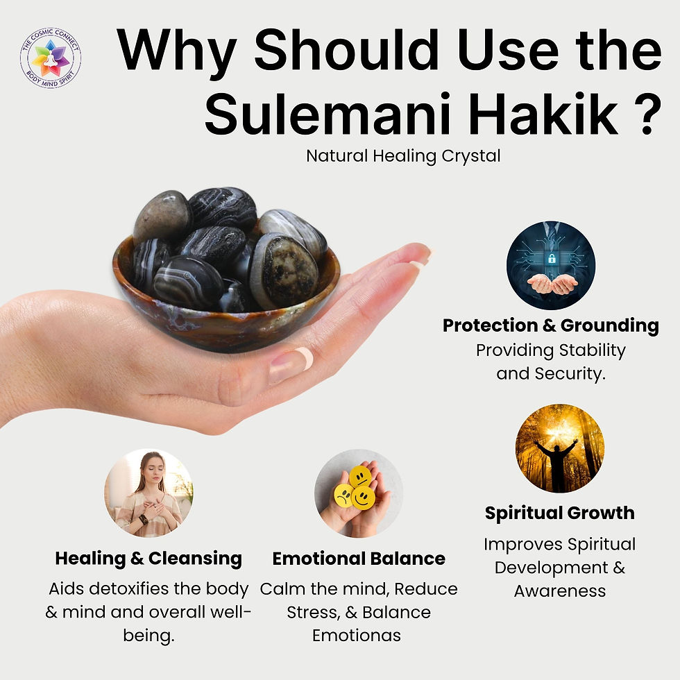 Thumbnail: Black Sulemani Hakik Healing Bracelet - Protection & Grounding