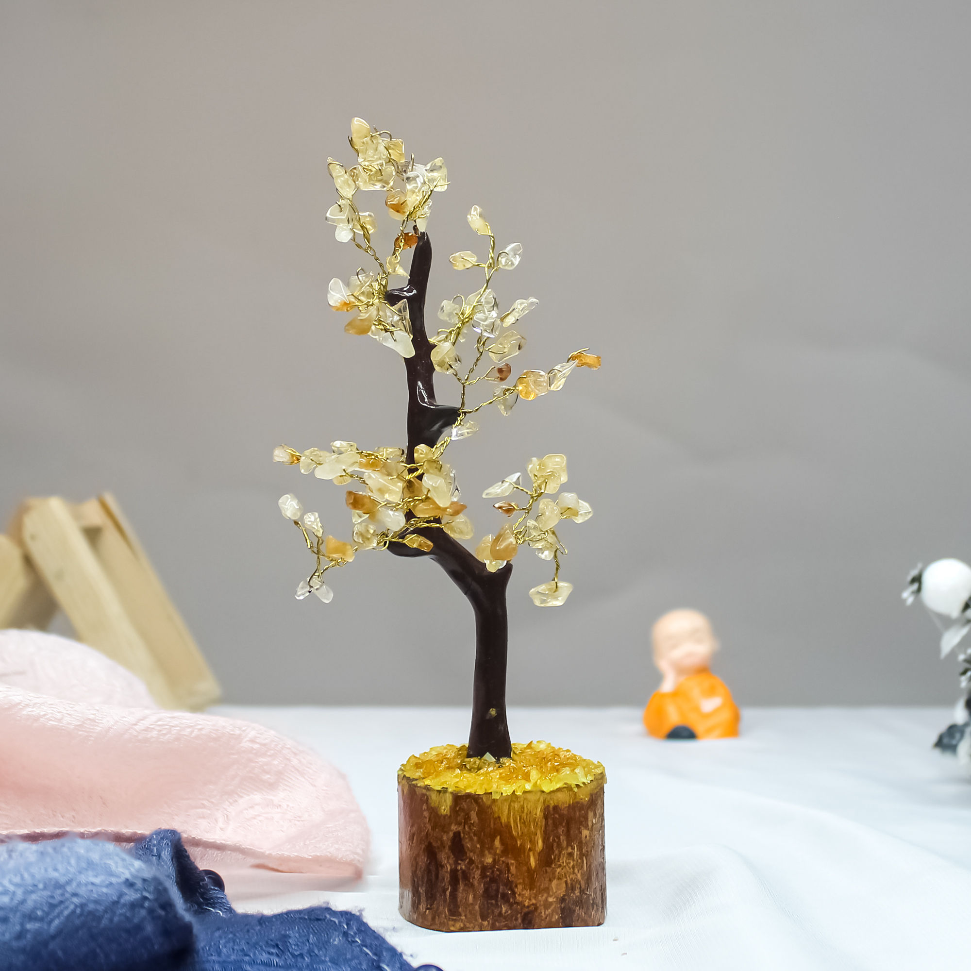 Natural Citrine Crystal Tree for Wealth, Abundance, and Success