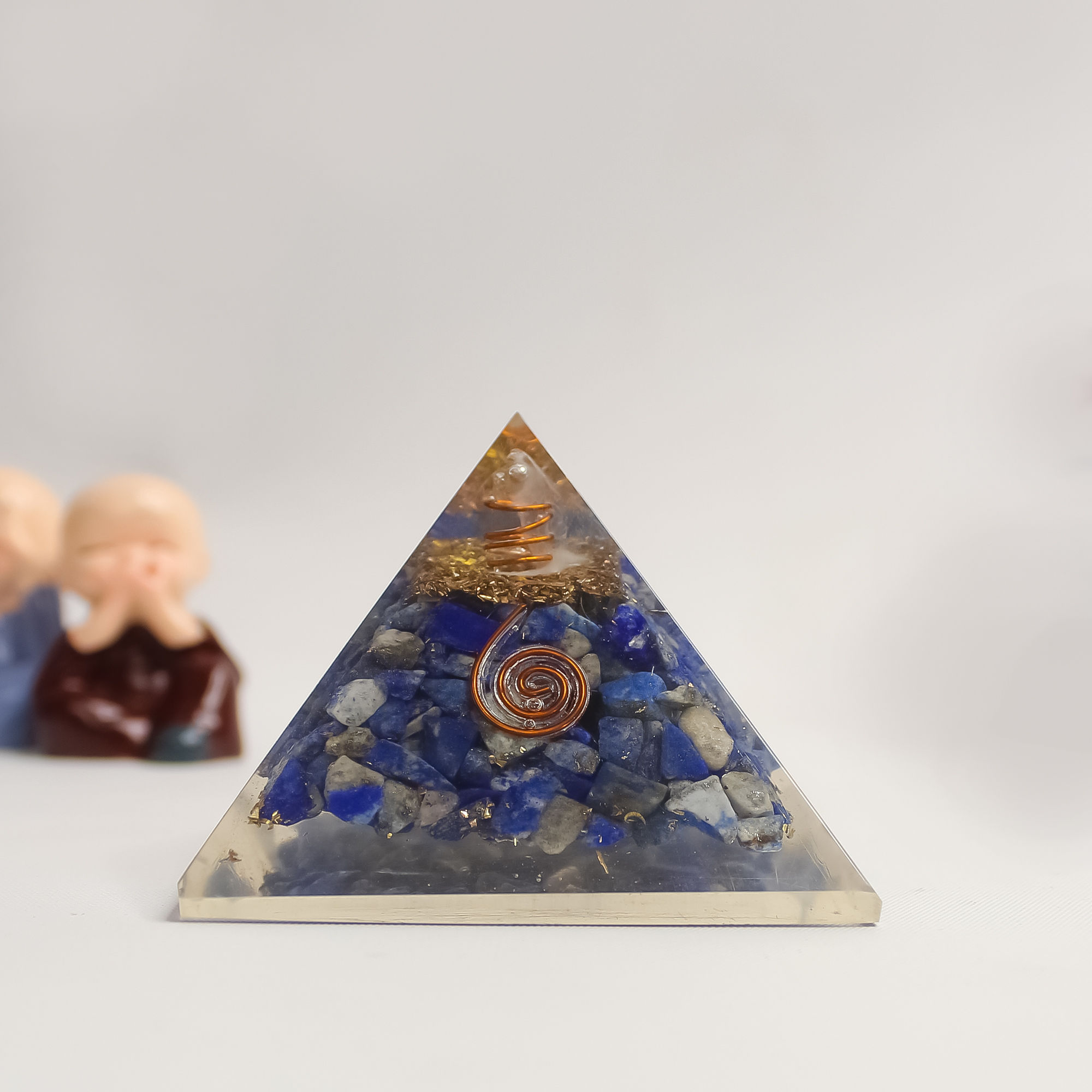 Lapis Lazuli Orgone Pyramid Unlock Wisdom, Truth & Inner Peace