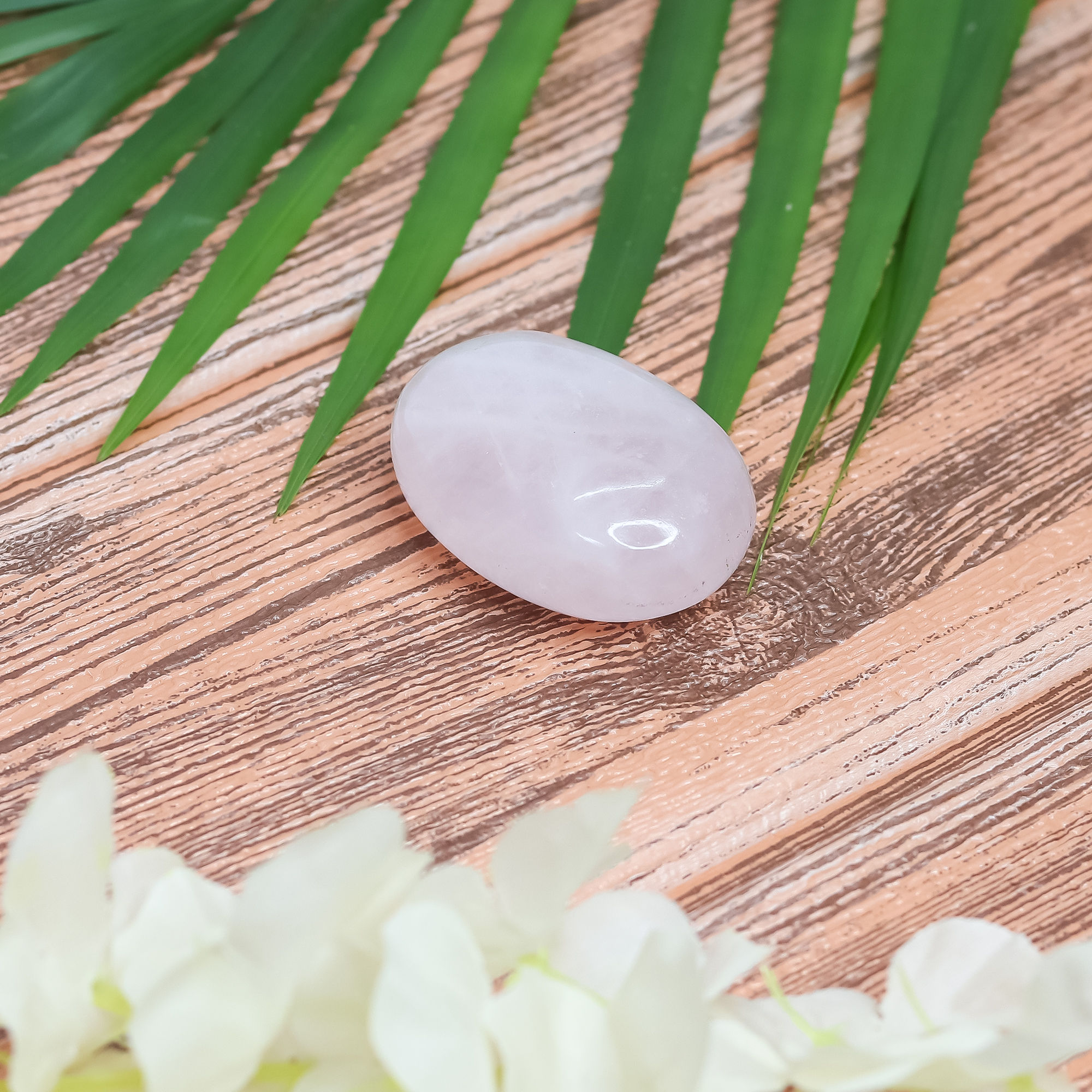 Rose Quartz Palm Stone for Embrace Love and Emotional Healing