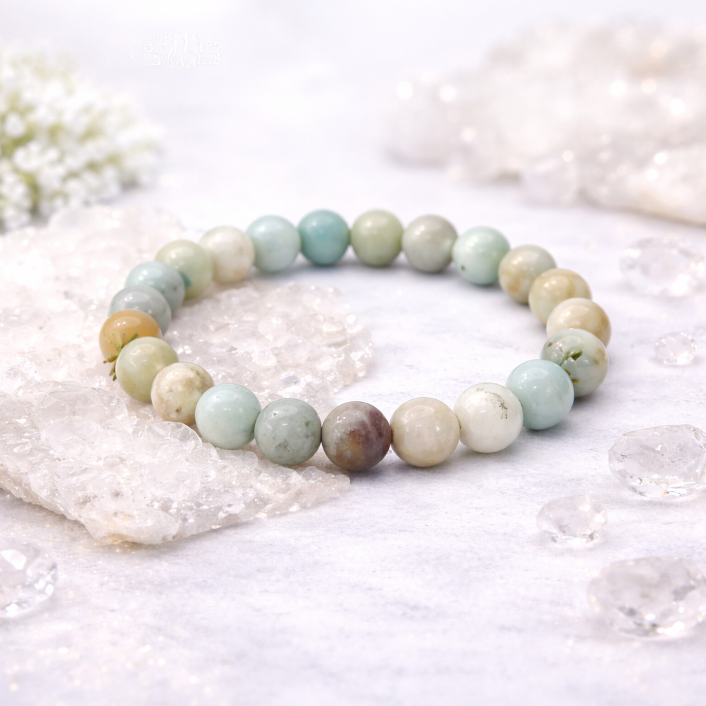 Multi Amazonite Healing Bracelet - Stress Relief