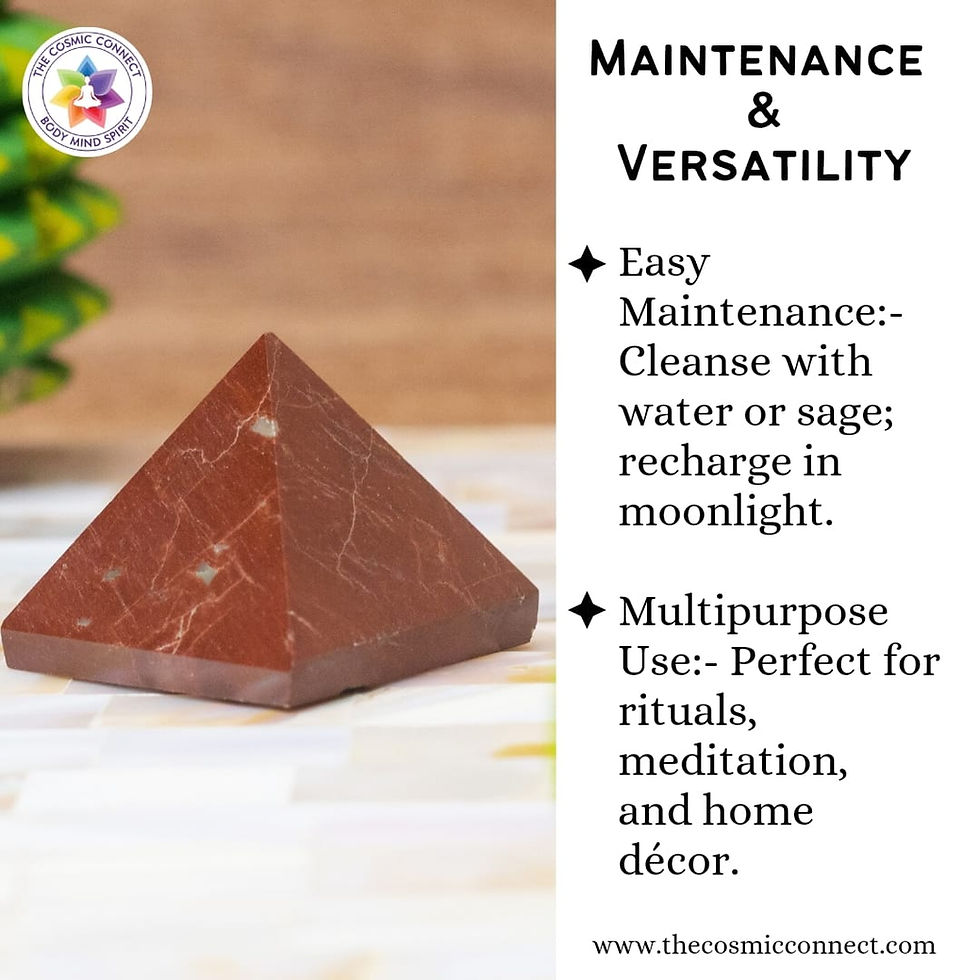 Thumbnail: Chocolate Jasper Crystal Pyramid for Grounding, and Stability
