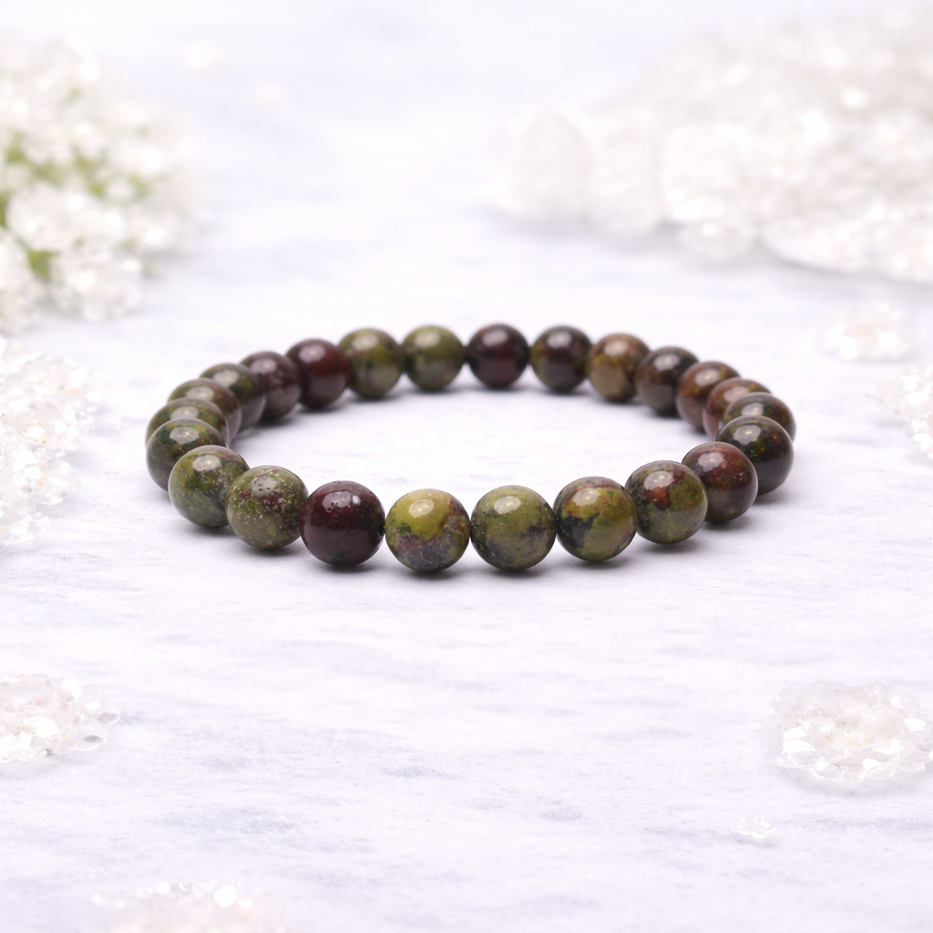 Dragon Bloodstone Healing Bracelet – The Stone of Strength, Courage & Vitality