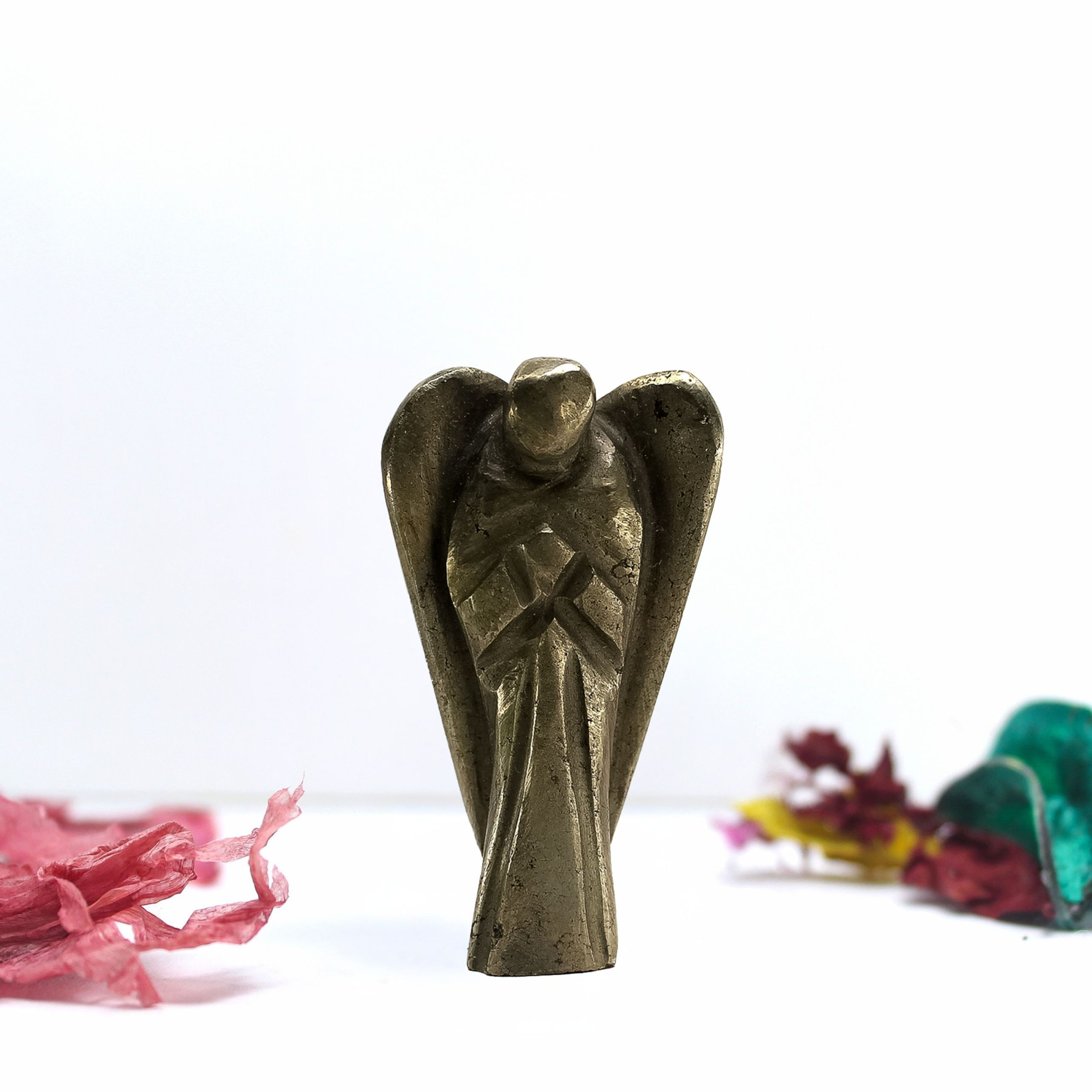 Pyrite Crystal Angel for Attract Wealth & Abundance