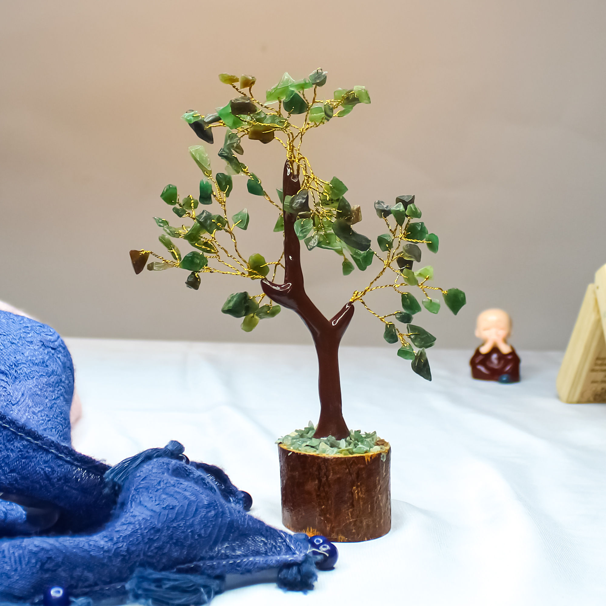 Green Jade Crystal Tree for Harmony, Wealth & Prosperity