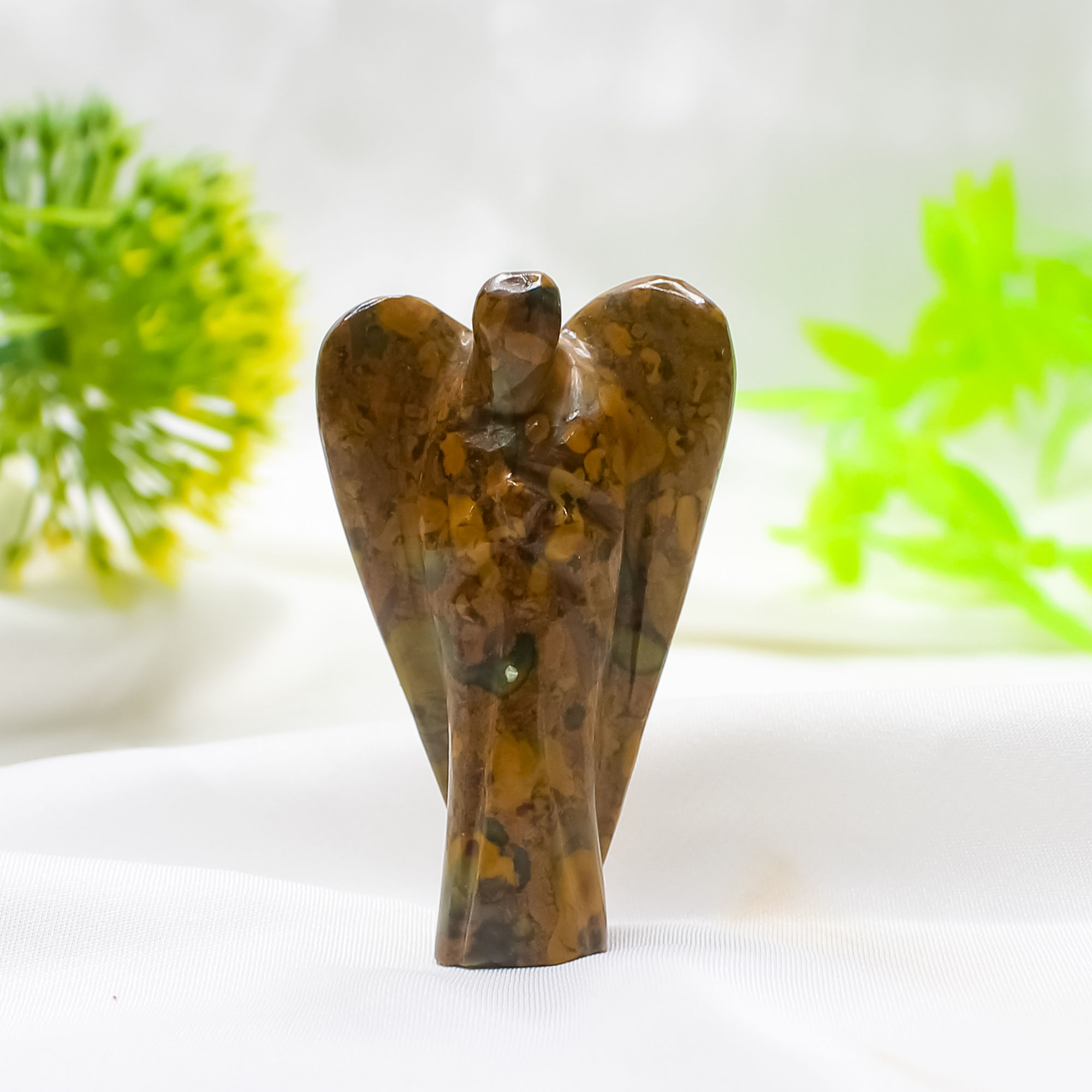 Calligraphy Jasper Crystal Angel