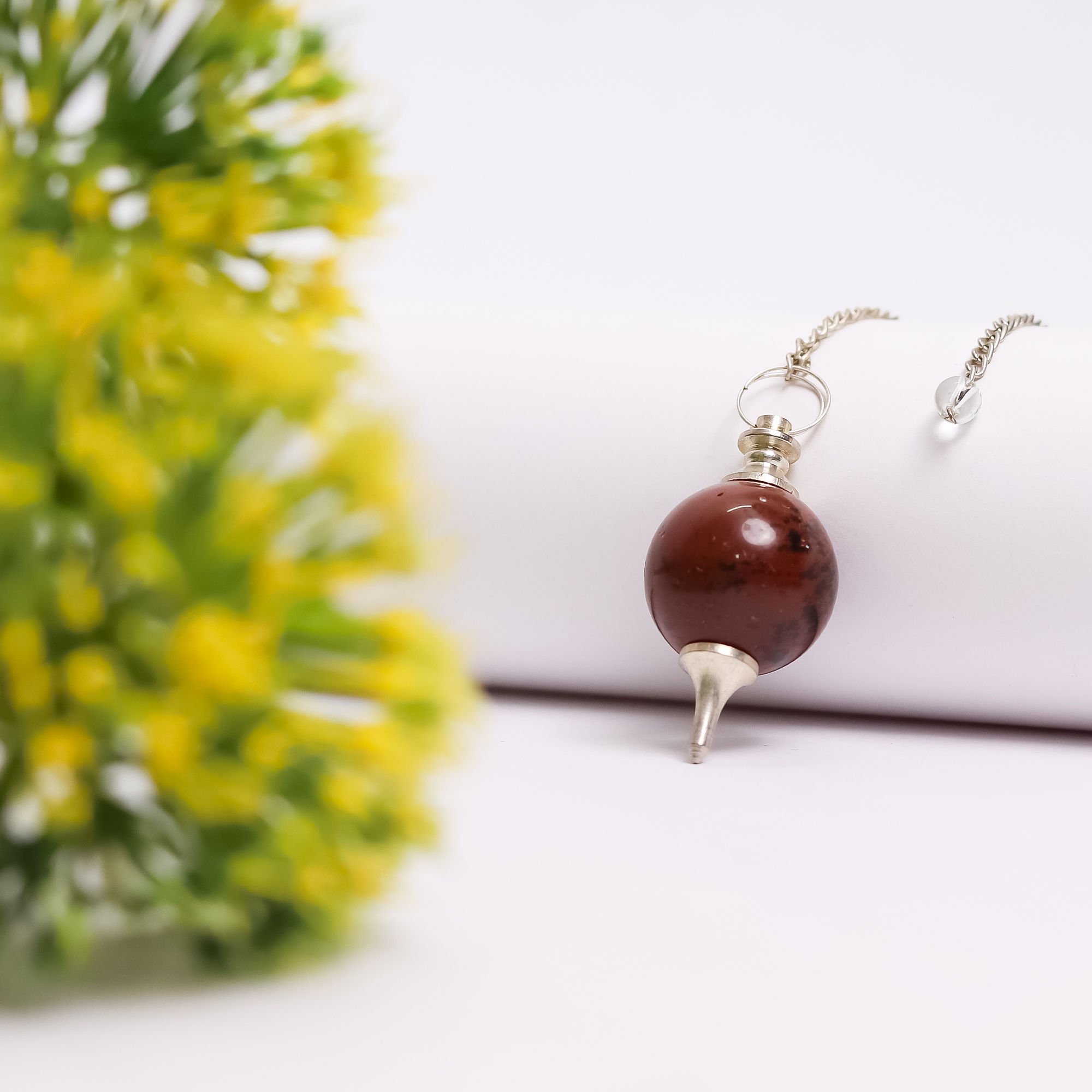 Mahogany Obsidian Pendulum Dowser for Protection