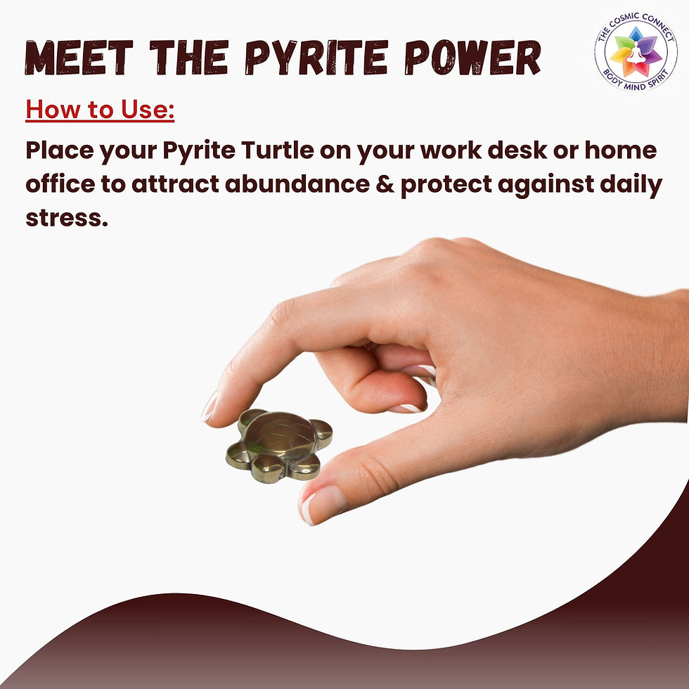 Thumbnail: Pyrite Crystal Turtle Manifest Prosperity & Protection