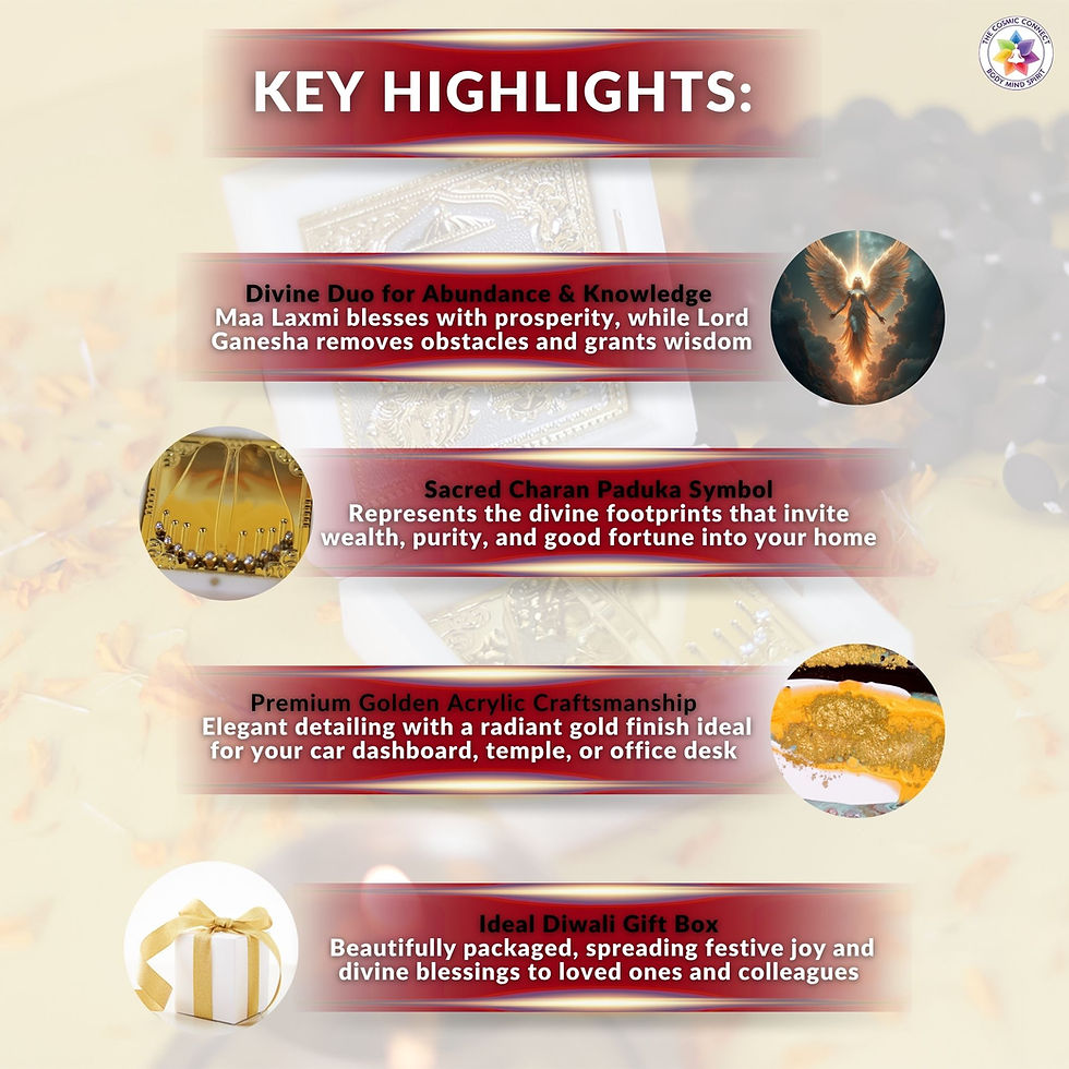 Thumbnail: Laxmi Ganesh with Charan Paduka Box Idol for Diwali Gift, Home Temple & Office