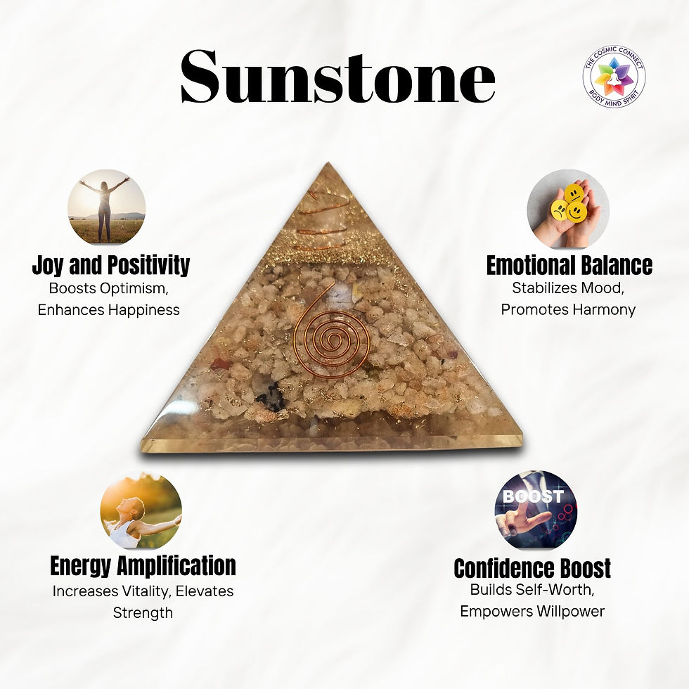 Thumbnail: Sunstone Orgone Pyramid for Awaken Joy, Confidence & Vitality
