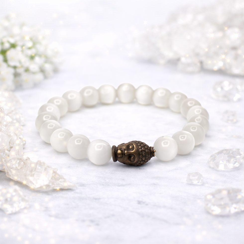 Thumbnail: Selenite Healing Bracelet - Enhances Clarity & Cleanses Aura