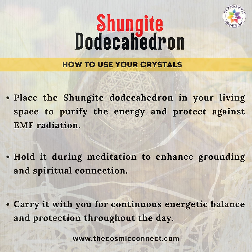 Thumbnail: Shungite Orgone Dodecahedron for Protection & Energy Balance