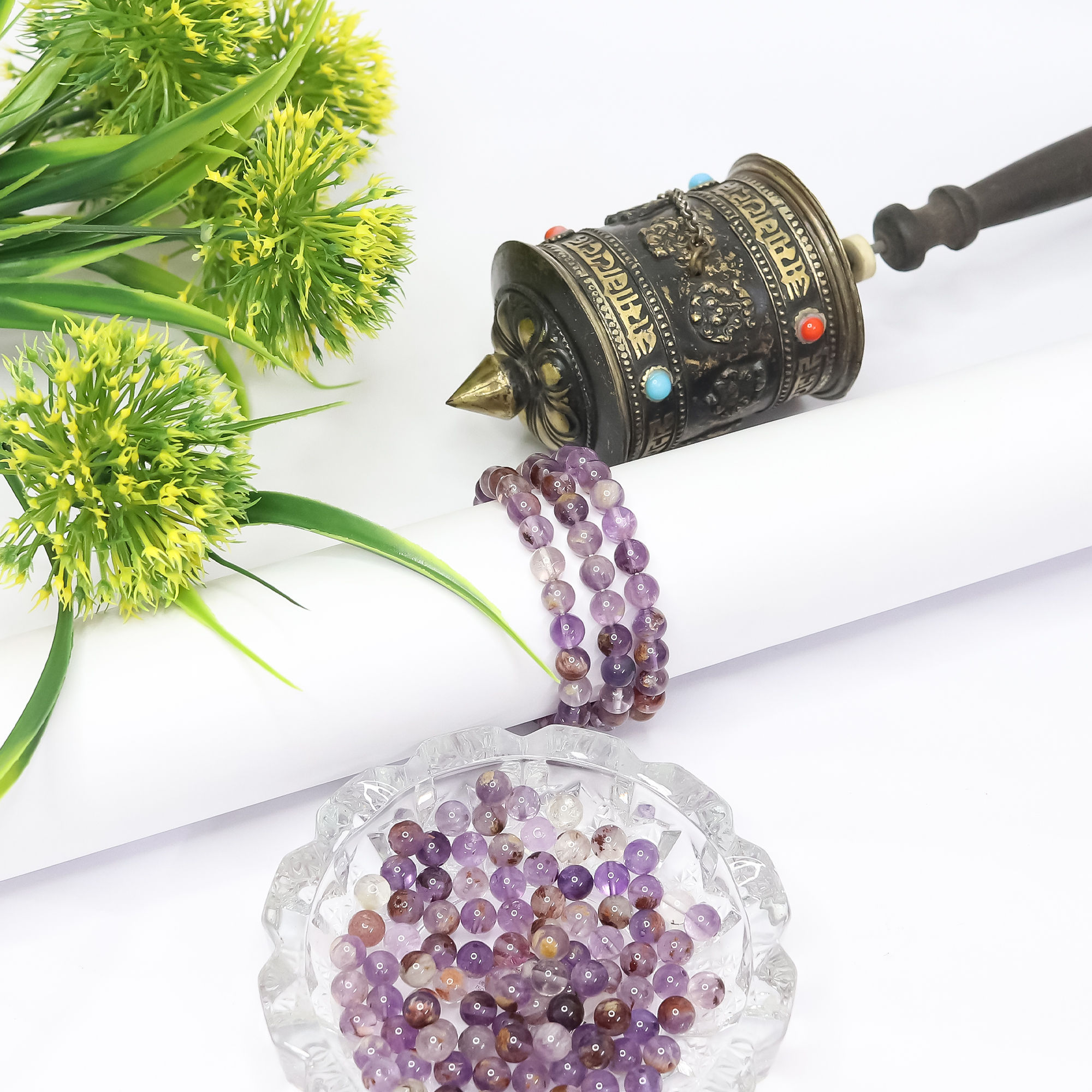 Natural Ametrine Bracelet for Stress Relief Reiki Charged