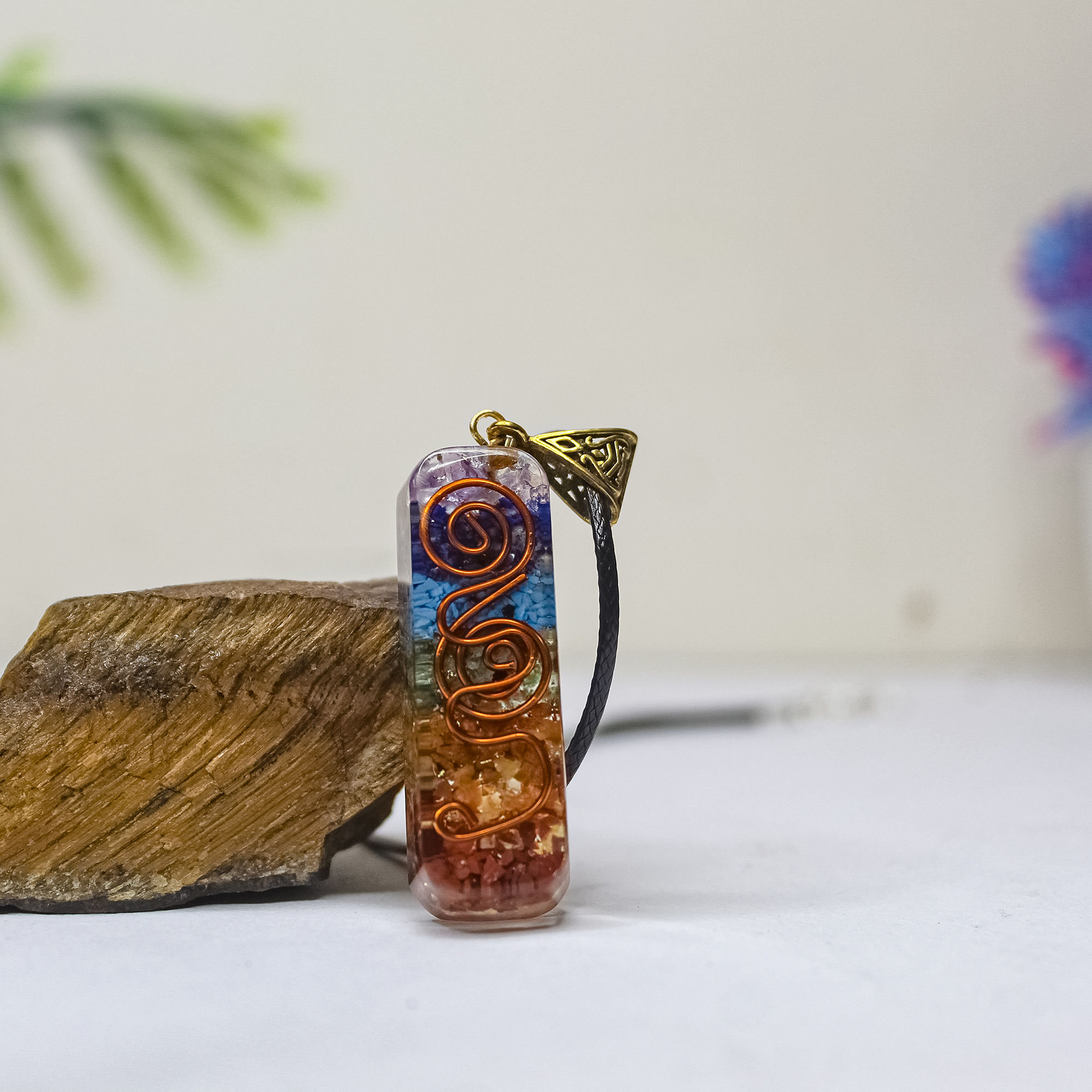 7 Chakra Orgone Pendant for Balance, Heal, & Energize Your Spiritual Path